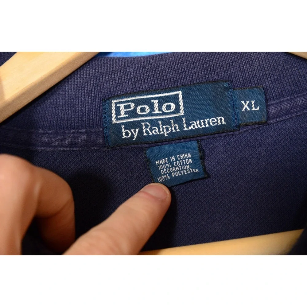 Polo Ralph Lauren Big Pony Polo Shirt Mens XL Navy Team USA Flag 3 United States